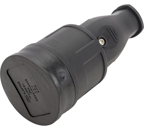 Розетка TDM ELECTRIC переносная с заглушкой каучук 2Р+РЕ 16А 250В IP44 SQ0612-0002
