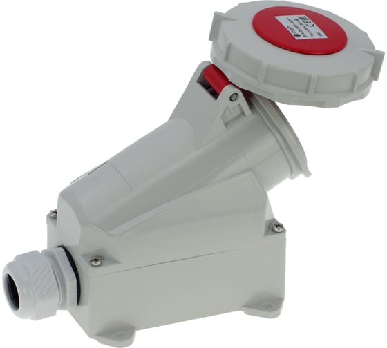 Настенная контейнерная розетка INPIN 32A/400V/3P+E/IP67/3h, никель. конт INPIN CA2644