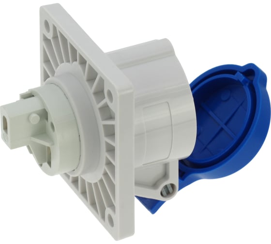 Розетка встраиваемая 16A/230V/1P+N+E/IP44, фланец 75x75 INPIN CA1366
