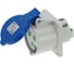 Встраиваемая розетка INPIN 32A/230V/1P+N+E/IP44, фланец 75x75 CA1395 1
