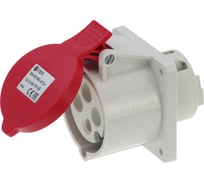 Встраиваемая розетка INPIN 32A/400V/3P+E/IP44, фланец 75x75 CA1399