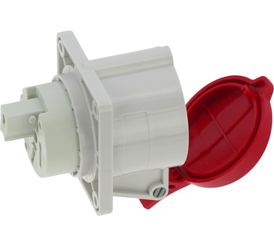 Встраиваемая розетка INPIN 32A/400V/3P+E/IP44, фланец 75x75 CA1399