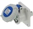 Встраиваемая розетка INPIN 16A/230V/1P+N+E/IP67, фланец 75x75 CA218 1