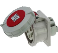 Встраиваемая розетка INPIN 32A/400V/3P+N+E/IP67, фланец 75x85 CA240