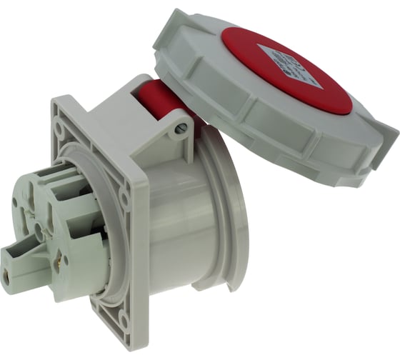 Встраиваемая розетка INPIN 32A/400V/3P+N+E/IP67, фланец 75x85 CA240
