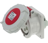 Встраиваемая розетка INPIN 16A/400V/3P+N+E/IP67, фланец 75x75 CA228