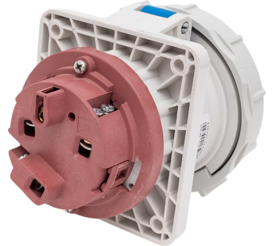 Встраиваемая розетка INPIN 63A/230V/1P+N+E/IP67, фланец 100x107 CA1264