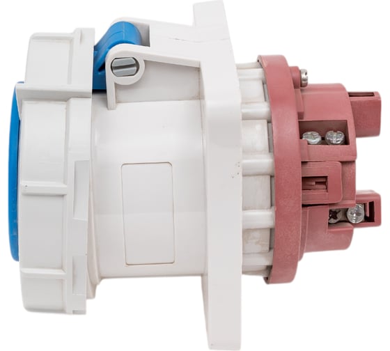 Встраиваемая розетка INPIN 63A/230V/1P+N+E/IP67, фланец 100x107 CA1264