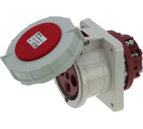 Встраиваемая розетка INPIN 63A/400V/3P+E/IP67, фланец 100x107 CA1124