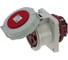 Встраиваемая розетка INPIN 63A/400V/3P+E/IP67, фланец 100x107 CA1124 1