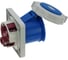 Встраиваемая розетка INPIN 125A/230V/1P+N+E/IP67, фланец 130x130 CA3380 2