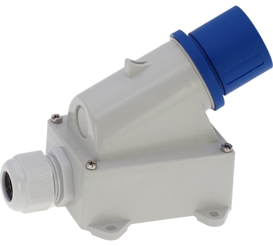 Настенная вилка INPIN 16A/230V/1P+N+E/IP44 CA332