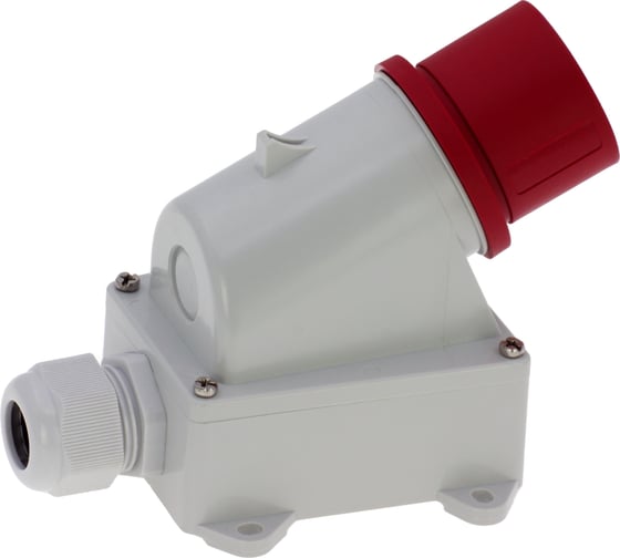 Настенная вилка INPIN 16A/400V/3P+E/IP44 CA336