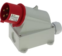 Настенная вилка INPIN 32A/400V/3P+E/IP44 CA348