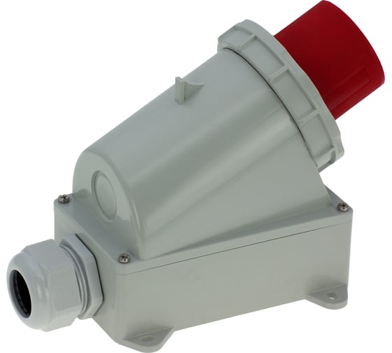 Настенная вилка INPIN 63A/400V/3P+E/IP67 CA357