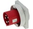 Встраиваемая вилка INPIN 125A/400V/3P+N+E/IP67, фланец 130x130 CA1983 1