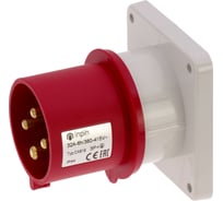 Встраиваемая вилка INPIN 32A/400V/3P+E/IP44, фланец 86x86 CA819