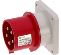 Встраиваемая вилка INPIN 32A/400V/3P+N+E/IP44, фланец 86x86 CA821