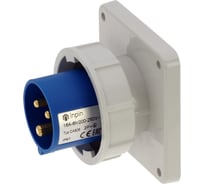 Встраиваемая вилка INPIN 16A/230V/1P+N+E/IP67, фланец 86x86 CA826