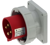 Встраиваемая вилка INPIN 32A/400V/3P+E/IP67, фланец 86x86 CA832