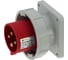 Встраиваемая вилка INPIN 32A/400V/3P+E/IP67, фланец 86x86 CA832 1
