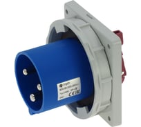 Встраиваемая вилка INPIN 63A/230V/1P+N+E/IP67, фланец 106x110 CA836