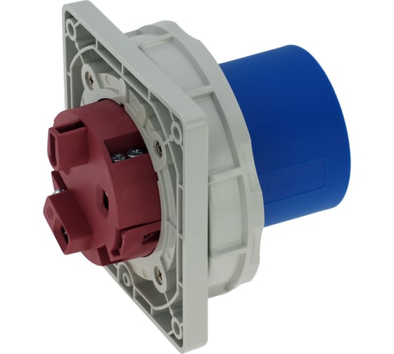 Встраиваемая вилка INPIN 63A/230V/1P+N+E/IP67, фланец 106x110 CA836