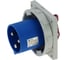 Встраиваемая вилка INPIN 63A/230V/1P+N+E/IP67, фланец 106x110 CA836 1