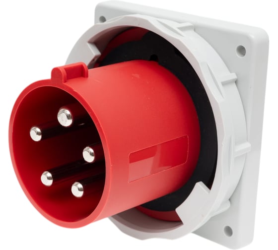 Встраиваемая вилка INPIN 63A/400V/3P+N+E/IP67, фланец 106x110 CA3658