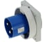 Встраиваемая вилка INPIN 125A/230V/1P+N+E/IP67, фланец 130x130 CA3665 1