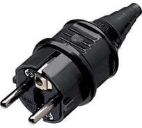 Вилка Mennekes 16А/230В SCHUKO черная 10754