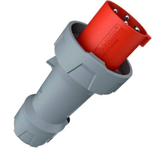 Кабельная вилка Mennekes 63А/400В/4П/IP67 PowerTOP plus 3308 1