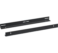 Направляющие в шкаф Cabeus глубиной 1200мм усиленные до 100кг, цвет черный JH05-12-100KG-BK