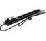 Блок розеток Hyperline SHE19-7SH-BF-2.5EU для 19" шкафов, горизонтальный, 7 розеток Schuko, автомат. выключатель, защита от перенапряжения, кабель питания 2.5м (3x1.5мм2) с вилкой Schuko 16A, 250В, 482.6x44.4x44.4мм (ШхГхВ), корпус алюминий, черный 457836 2