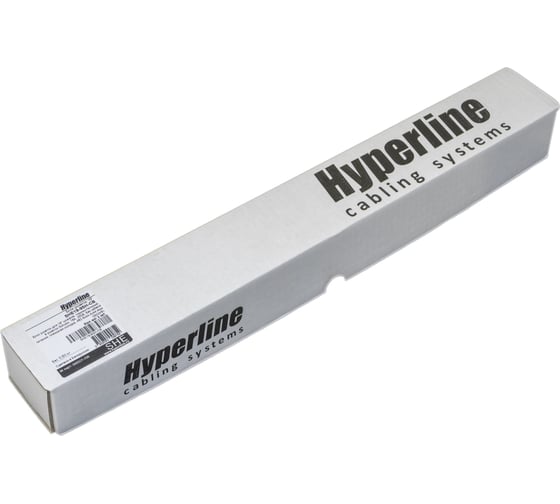 Блок розеток Hyperline SHE19-9SH-CB для 19" шкафов, горизонтальный, 9 розеток Schuko, без кабеля питания, клеммная колодка 16A, 250В, 482.6x44.4x44.4мм (ШхГхВ), корпус алюминий, черный 481763