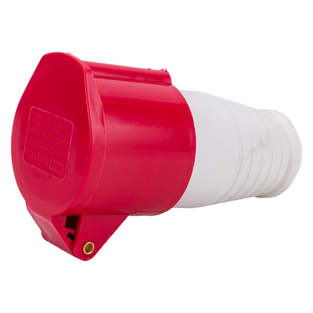 Переносная розетка 214 3Р+РЕ 16А 380В IP44 TDM SQ0603-0011 - выгодная ...