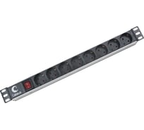 Блок евророзеток для 19 шкафов 10а cabeus pdu 8p 8 розеток