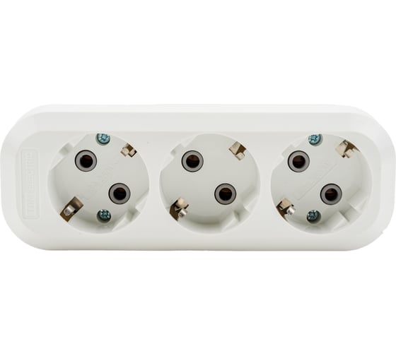 Розеточная колодка TDM 3 гнезда 16А белая SQ1806-0013 1