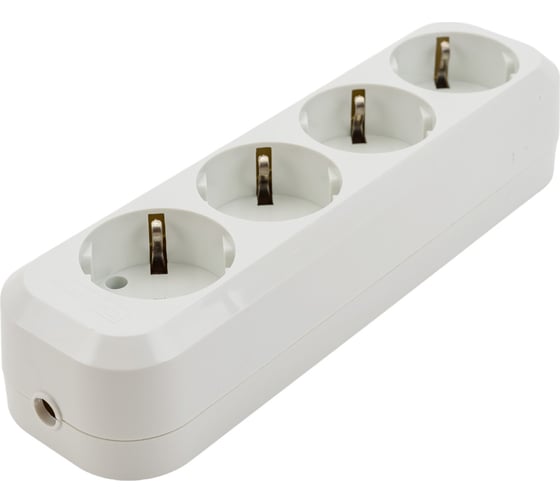 Розеточная колодка TDM ELECTRIC 4 гнезда 16А белая SQ1806-0014