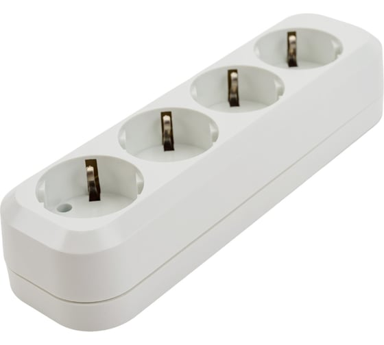 Розеточная колодка TDM ELECTRIC 4 гнезда 16А белая SQ1806-0014