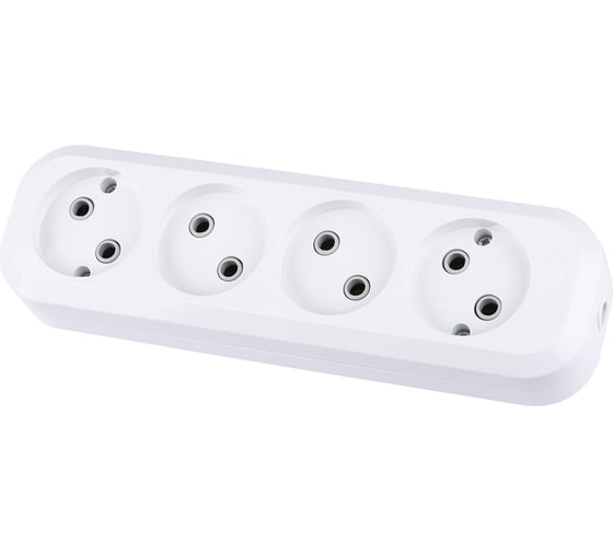 Розеточная колодка TDM ELECTRIC 4 гнезда 10А белая SQ1806-0011