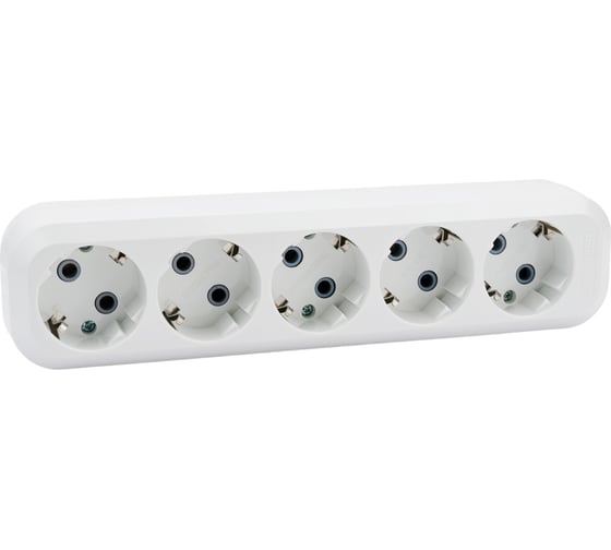 Розеточная колодка TDM ELECTRIC 5 гнезд 16А белая SQ1806-0035