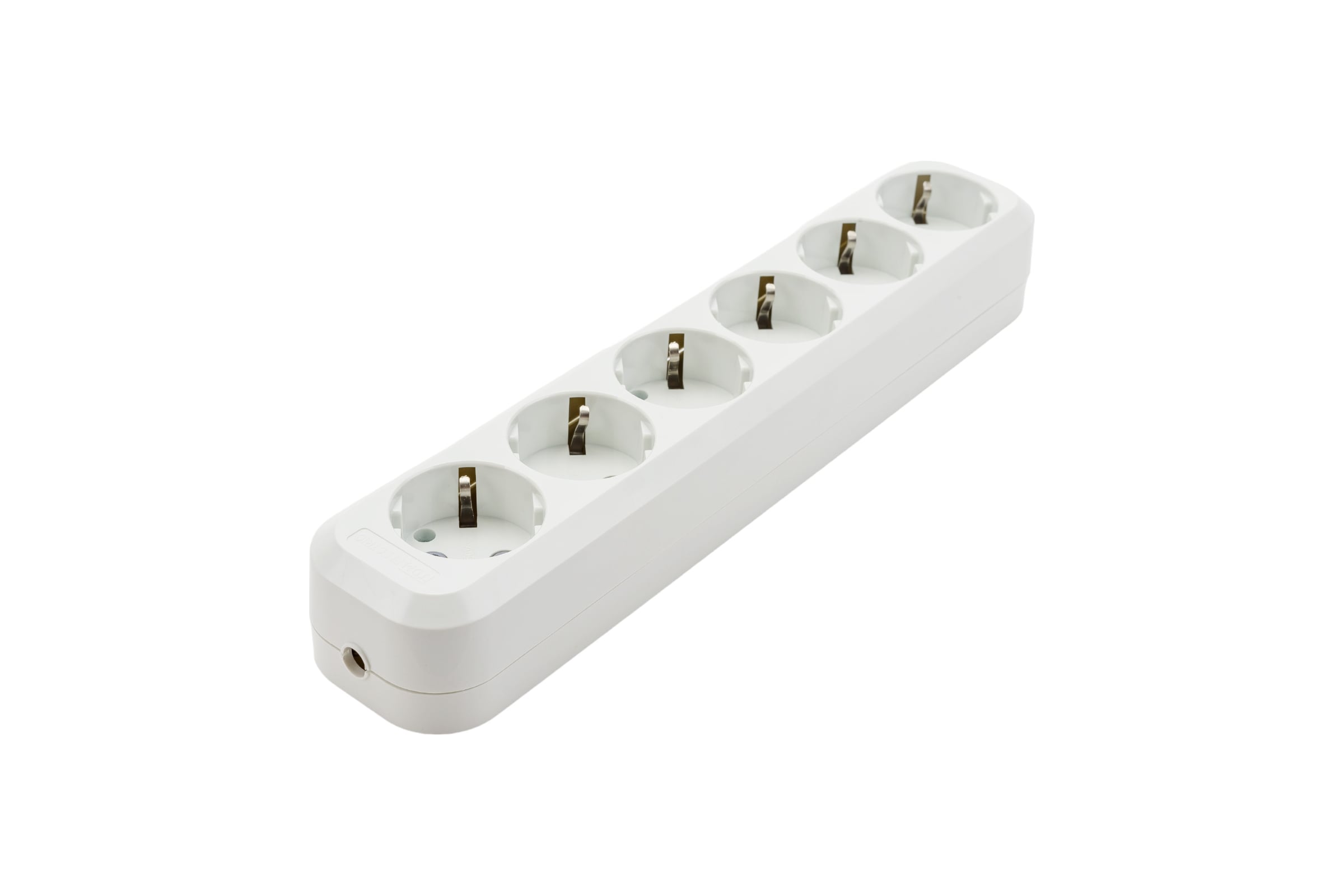 РозеточнаяколодкаTDMELECTRIC6гнезд2П+З16А250ВбелаяSQ1806-0039