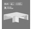 Поворот TDM ELECTRIC 90 градусов КМП 40х16 SQ0411-0035 2