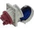 Встраиваемая наклонная розетка INPIN 63A/230V/1P+N+E/IP67, фланец 106x110 CA2180 3