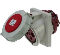 Встраиваемая наклонная розетка INPIN 63A/400V/3P+E/IP67, фланец 106x110 CA205