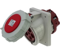 Встраиваемая наклонная розетка INPIN 63A/400V/3P+N+E/IP67, фланец 106x110 CA209