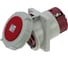 Встраиваемая наклонная розетка INPIN 125A/400V/3P+E/IP67, фланец 110x114 CA212 1
