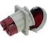 Встраиваемая наклонная розетка INPIN 125A/400V/3P+E/IP67, фланец 110x114 CA212 3