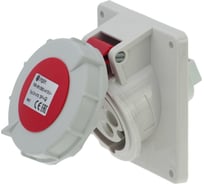Встраиваемая наклонная розетка INPIN 16A/400V/3P+E/IP67, фланец 92x100 CA1479